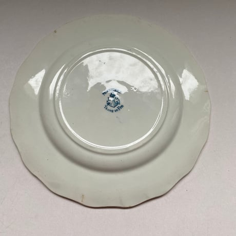 19世紀後半　クレールフォンテーヌ　ムスティエ　ディナープレート　西洋唐草模様