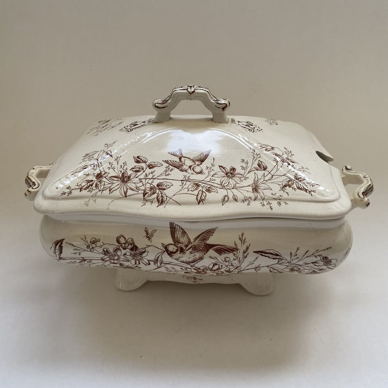 19世紀後半 イギリス製 WAA&Co パックス スーピエール（ソーサー付き