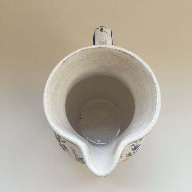 グランピエ　ビンテージスペイン陶器の聖水入れ壁掛け！大胆な筆使いが魅力！ グランピエ ビンテージスペイン陶器の聖水入れ壁掛け！大胆な筆