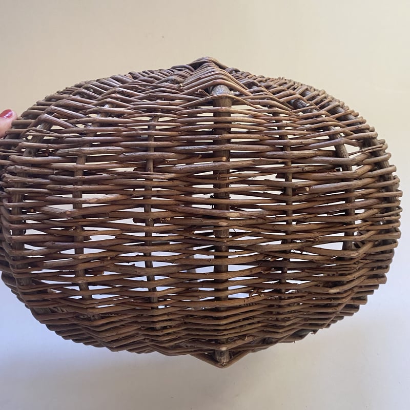 【未使用品】フランス ヤナギ細工の収穫かご フランスのかご職人、フランソワさんのヤナギのバスケットが届き