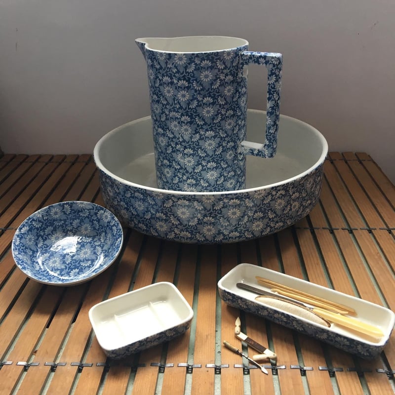 マーガレット ヴィンテージ 陶器製 花柄 小物 収納 セット マーガレット ヴィンテージ 陶器製 花柄 小物 収納 セット