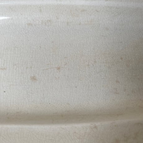 １８９２年　リュネヴィル　プチ　プラ・ア・ポワソン　花リム　白い陶器