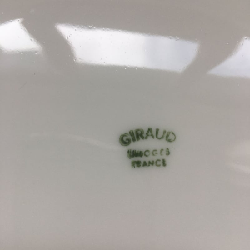 1920年代 リモージュ ジロー 大皿 ウロコ・レリーフ