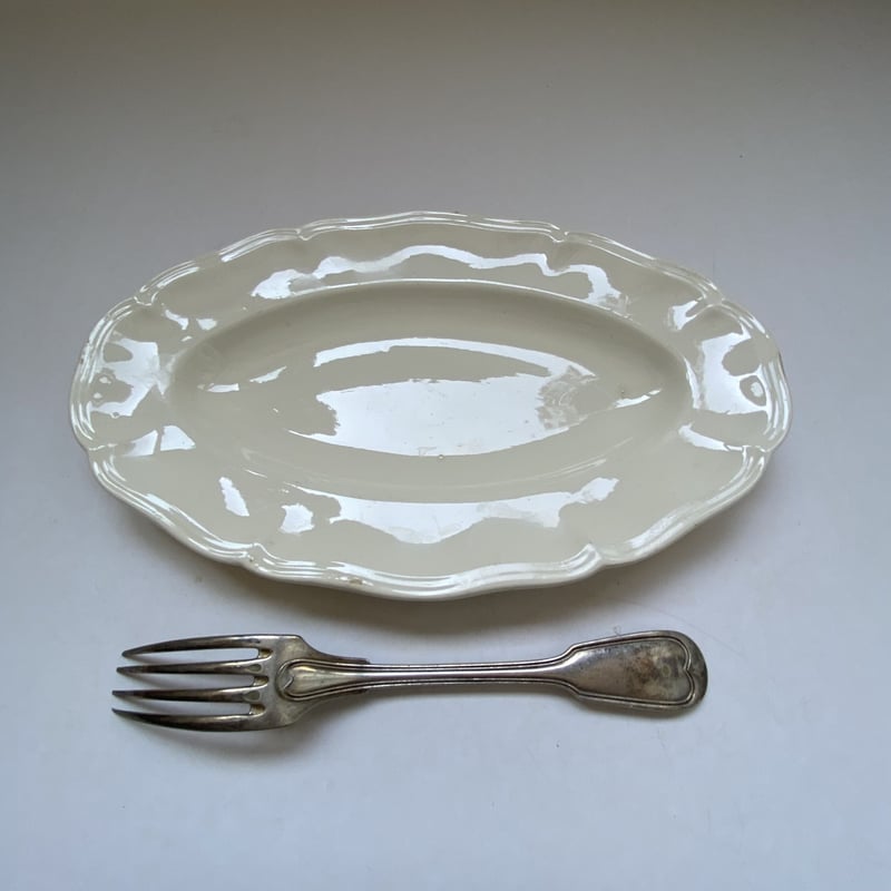 フランスアンティーク サルグミンヌ窯 花リム ラビィエ