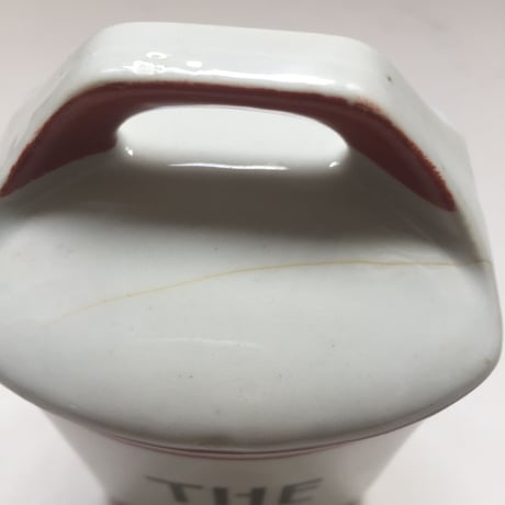 1920年代　キャニスター　陶器　　ルージュのライン　４点セット