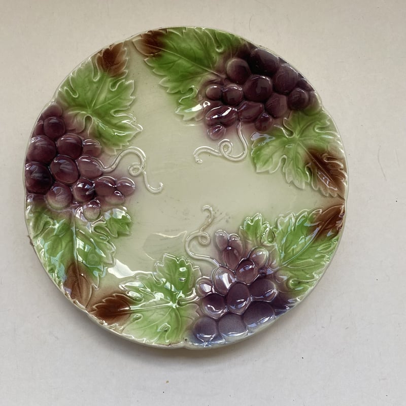 1900年 デザートプレート バルボティーヌ ぶどう柄 1−4 | campagne à