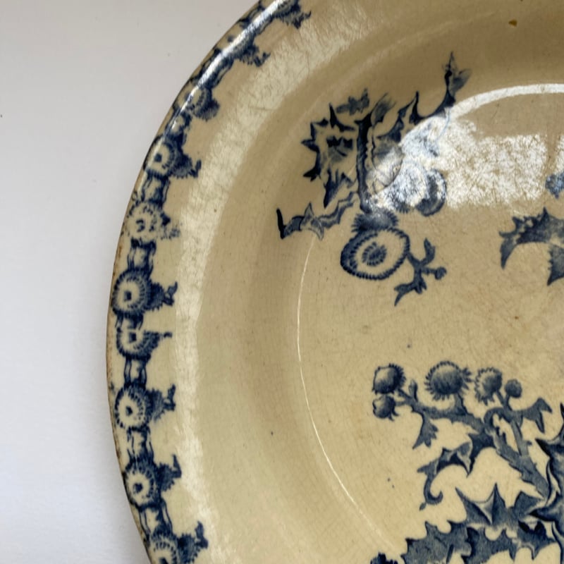 19世紀後半 ジアン シャルドン ディナープレート ブルー | campagne à