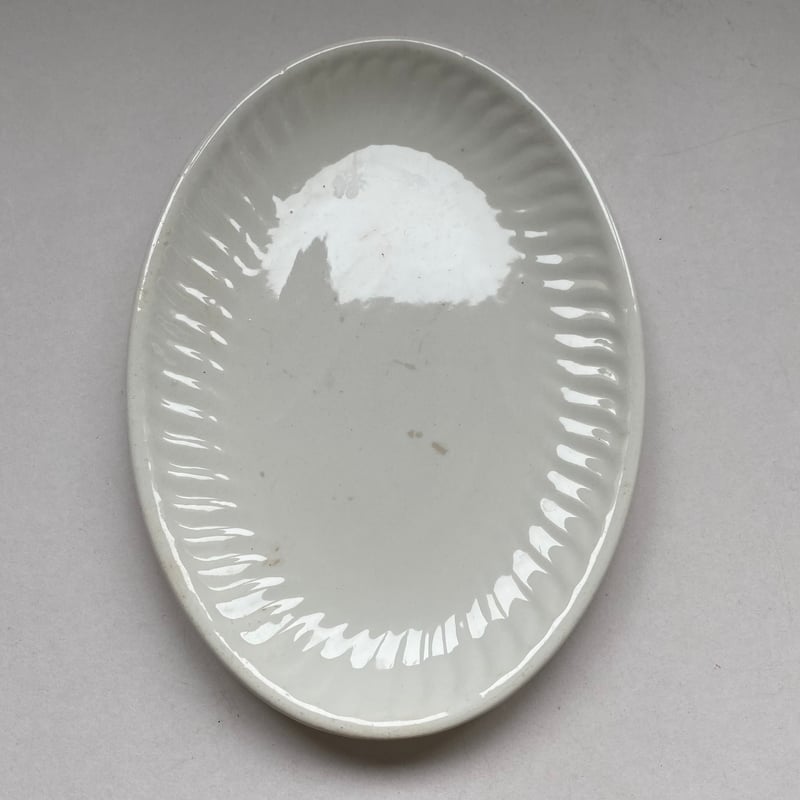 1960年代 ジアン ラヴィエ 白い陶器 レリーフ 2点セット