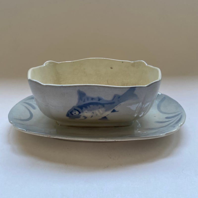 1900年 リュネヴィル ソーシエール ポワソン柄 ポショワーと