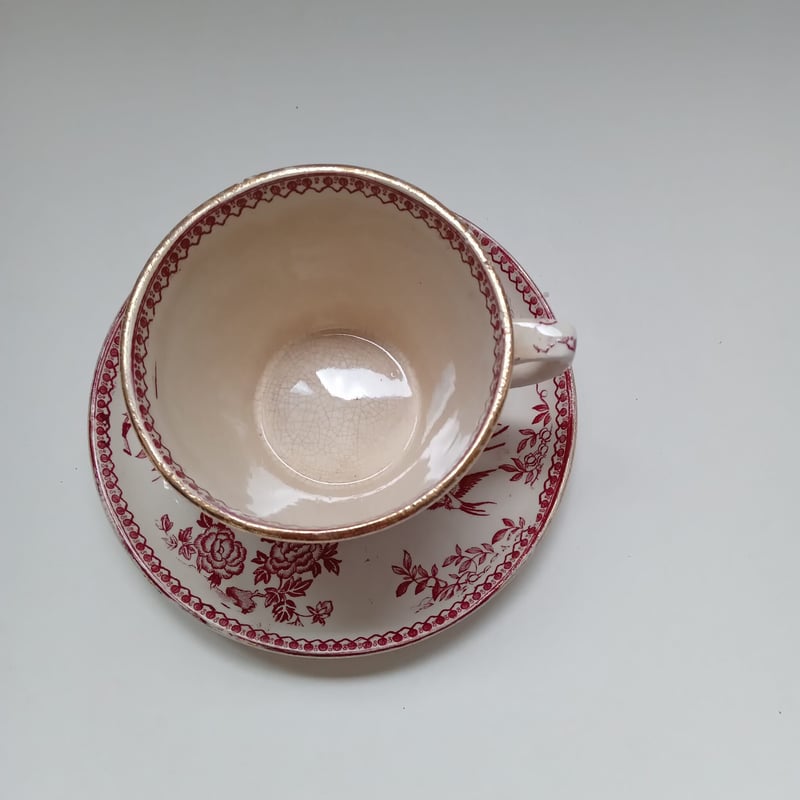 19世紀中期 イギリス製 ジョン・ディモック シノワズリー カップ