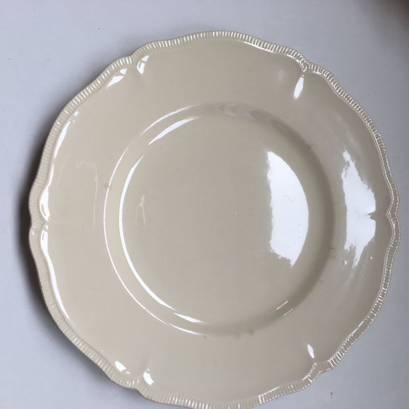 1940年代 ロンシャン 花リム ディナー・プレート 生成 1−16