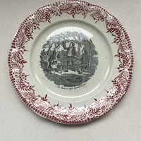 19世紀　サンタマン　おしゃべりなお皿　デザートプレート　レ・フリュイ　レザン
