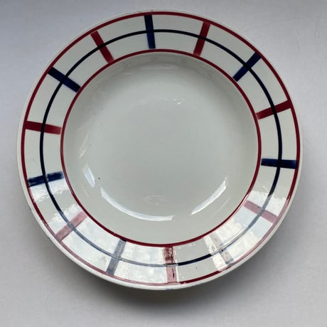 1920年代　サンタマン　ライン　スーププレート　トリコロール　1−１４