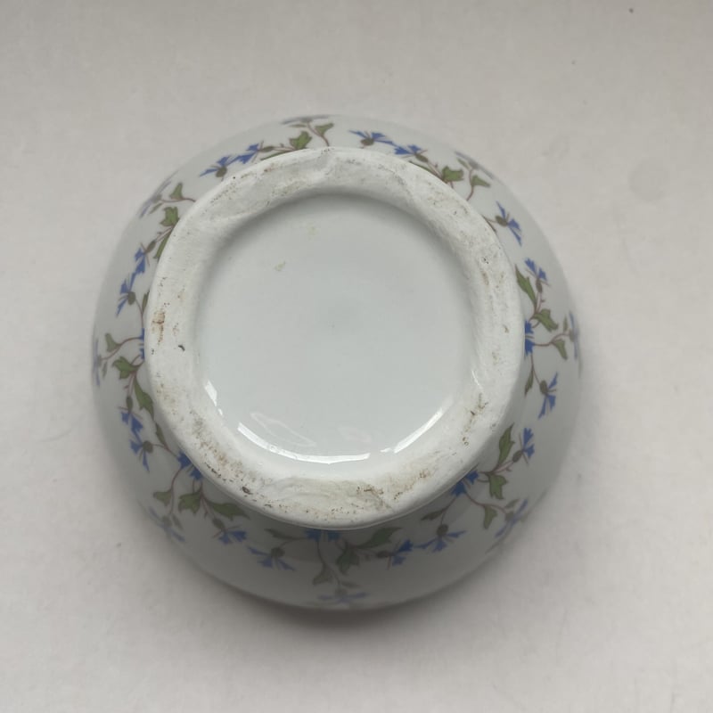 20世紀後半 デズリエール ブルーエ柄 カフェオレボウル、ポタレ