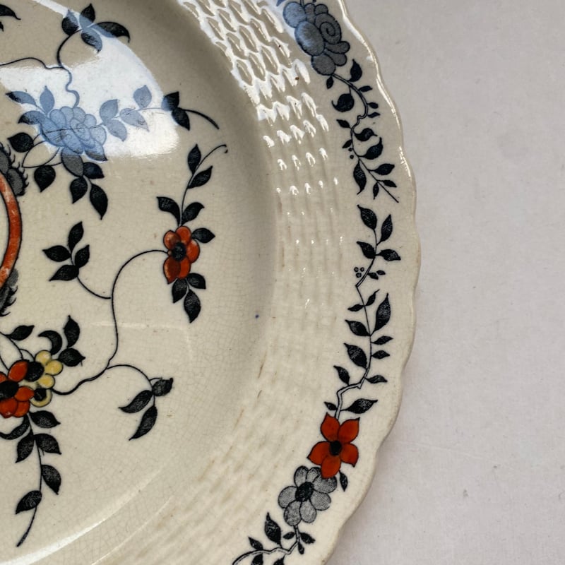 エミールブルジョワ ミントンパターン フランス アンティーク プレート