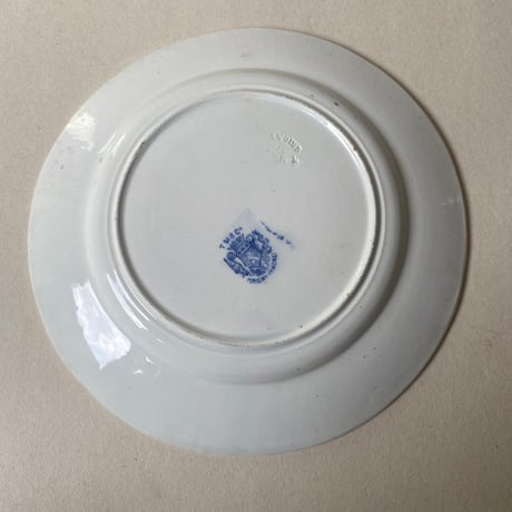 19世紀　TM & Cie グリニー　おしゃべりなお皿　グリザイユ　６点セット
