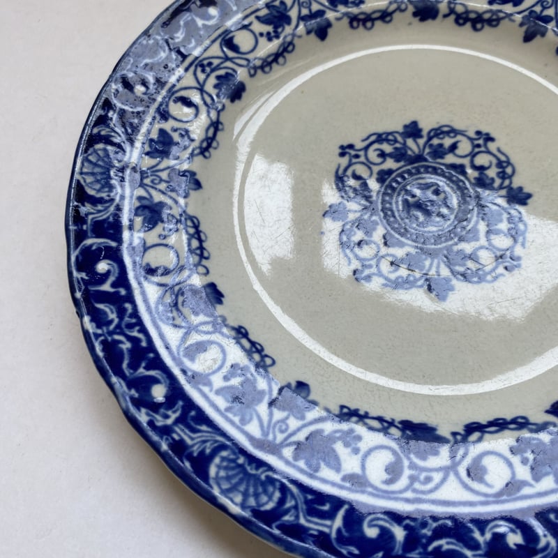 ヴィエイヤールボルドー ルイ15 青 ディナープレート フランス