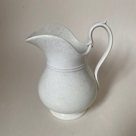 19世紀後半　クレイユ・エ・モントロー　ブロ　白い陶器
