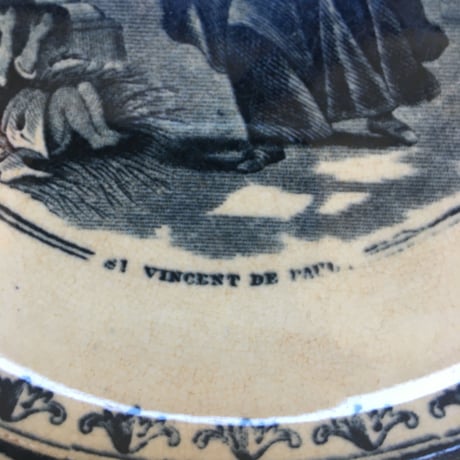 19世紀中期　ボルドー　ジュール・ヴィエイヤール　おしゃべりなお皿　キリスト教