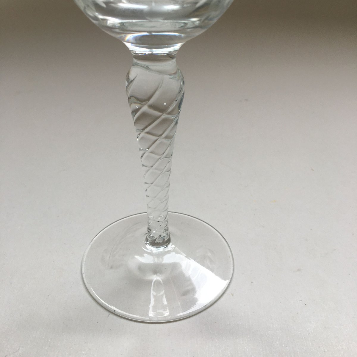 1930年代 クリスタル カットグラス ワイン・グラス お花