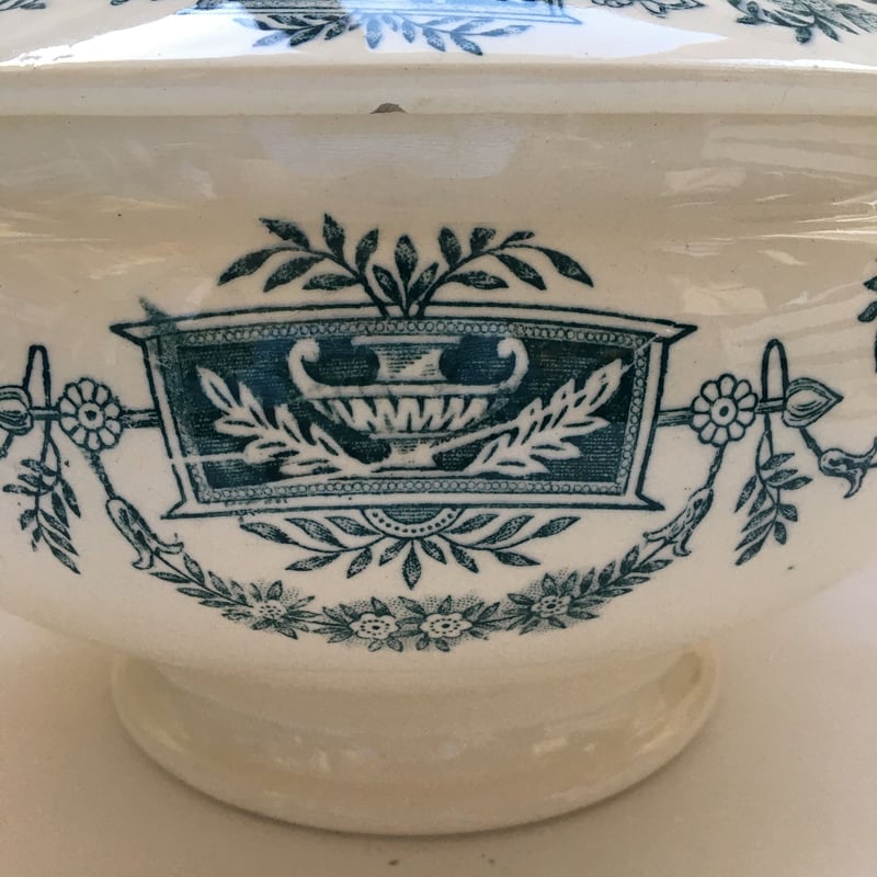 1910年代 ロンシャン窯 リュテス スーピエール カルトーシュ柄