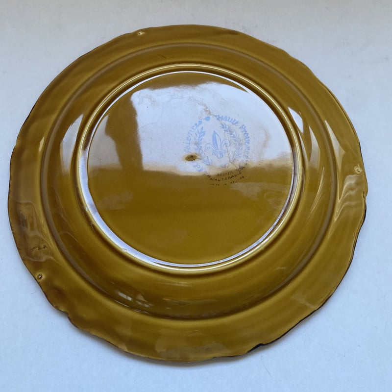 ファイアンス オート プロヴァンス はちみつ色 陶器皿 6枚 MH049