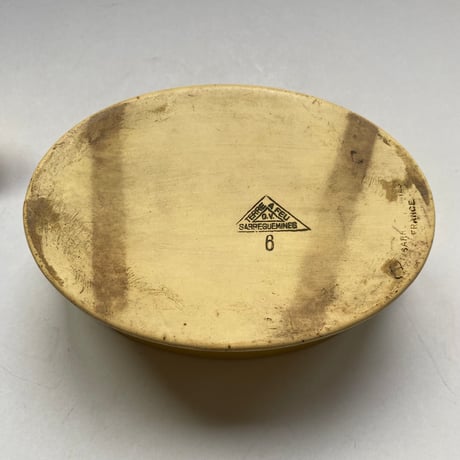 19世紀　サルグミンヌ　耐熱陶器　テリーヌ　ジョーヌ・イヴォワール