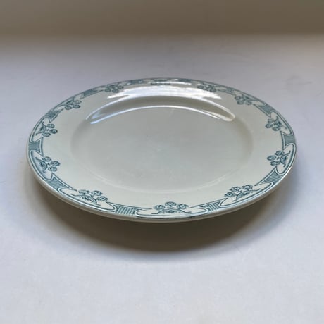 １９００年　クレールフォンテーヌ　レイモン　ディナープレート　アール・ヌーヴォー　ばら柄