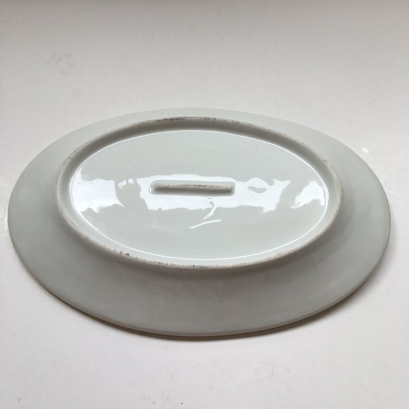 刻印なし オーバル・プレート ラヴィエ 白磁器製 Lサイズ | campagne à