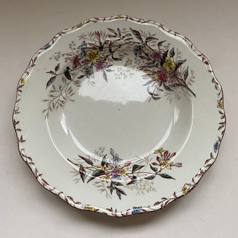 フランスアンティーク クレールフォンテーヌ ディナー＆スープ フランスアンティーク クレールフォンテーヌ ディナー＆スープ