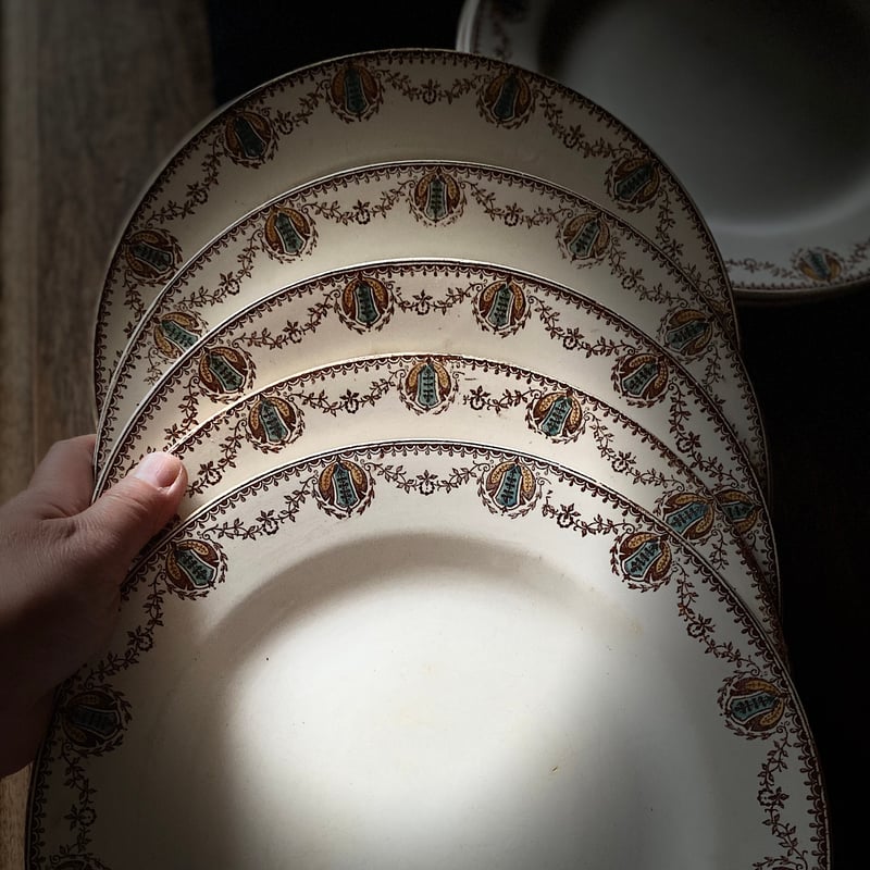 19世紀後半 クレールフォンテーヌ カディックス ディナー・プレート 1