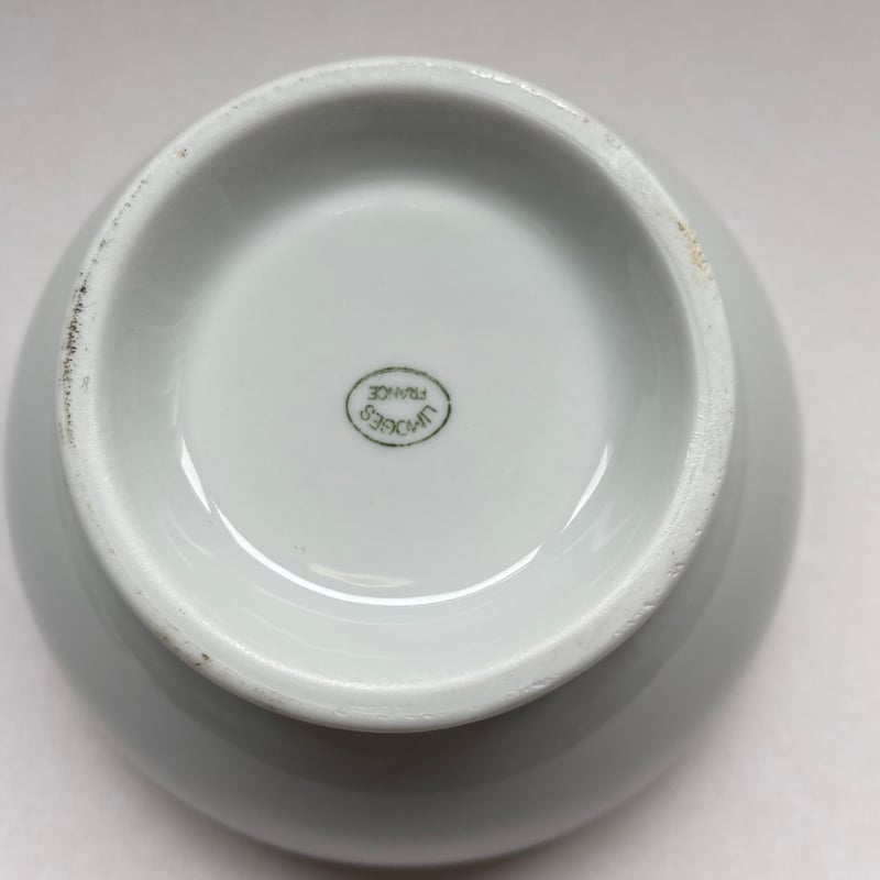 20世紀後半 リモージュ カフェ・オ・レボウル 白磁 丸 13、5cm 3点