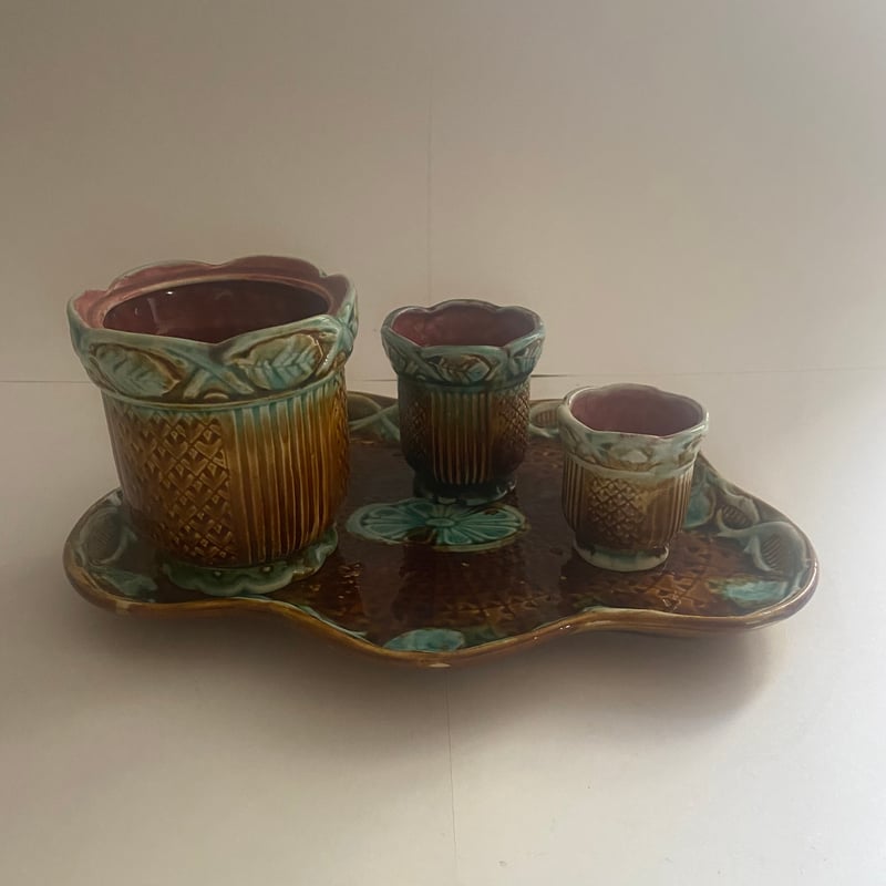 バルボティーヌ　ポット 20世紀前半 オナン ポとプラットー4点セット バルボティーヌ