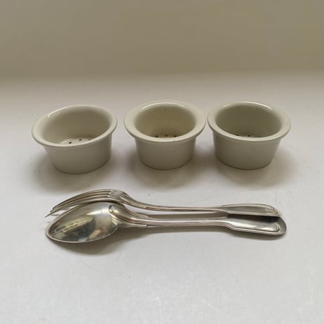 20世紀後半　ポ・パソワール　生成の陶器　3点セット