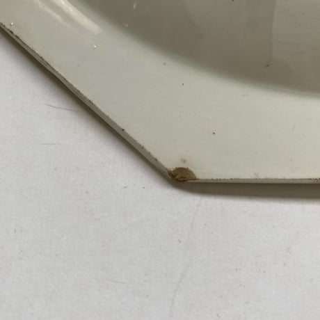 19世紀前半　クレールフォンテーヌ　スーププレート　２３cm   オクトゴナル １
