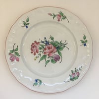 １９７０年代　リュネヴィル　チャイナ　ディナー・プレート　平皿２５cm　ストラスブール柄　１ー９