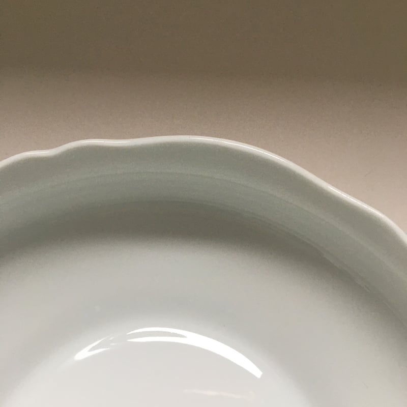 フランス製ヴィンテージ シャスタニエ製 リモージュ 白磁 レリーフ大皿