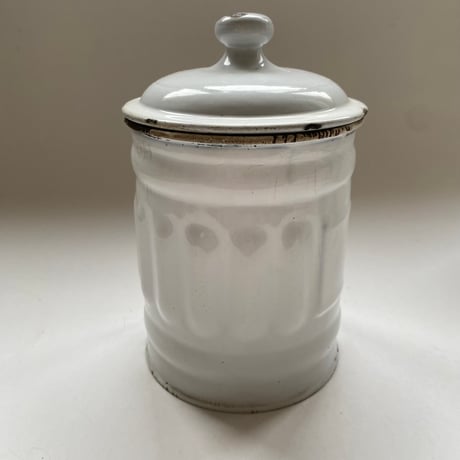 20世紀前半　L and C  ボワッタジゴーニュ　白いエマイユ 　5点セット