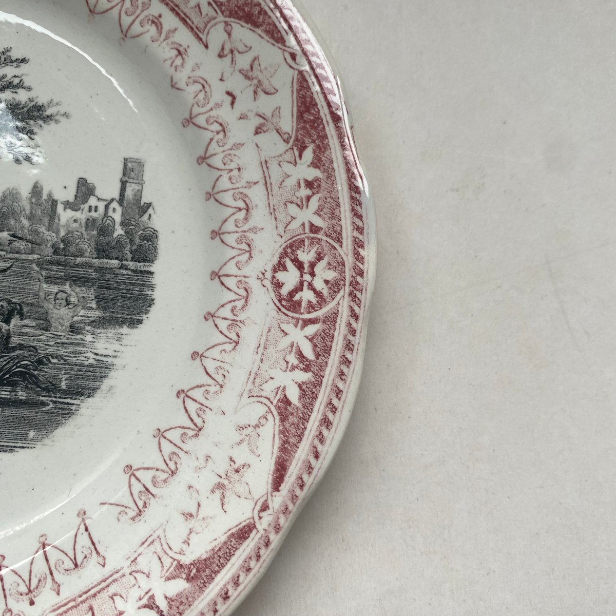 19世紀 ディゴワン・サルグミンヌ おしゃべりなお皿 デザートプレート