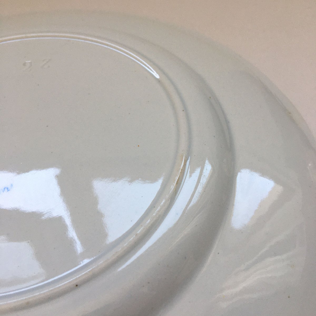 19世紀後半 クレイユ・エ・モントロー フローラ・ロカイユ ブルー