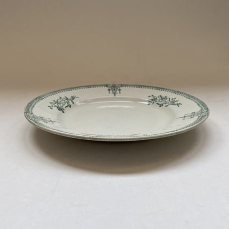 １９００年　サンタマン　ディナープレート   なでしこ柄　アール・ヌーヴォー　１−５