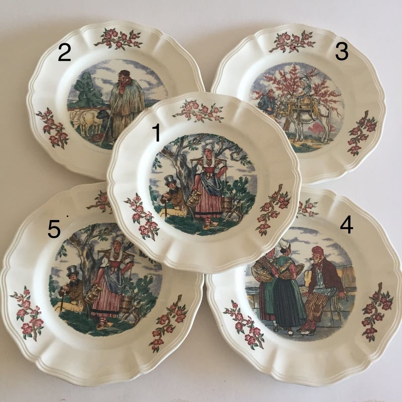 1920年代 サルグミンヌ デザートプレート おしゃべりなお皿 マ