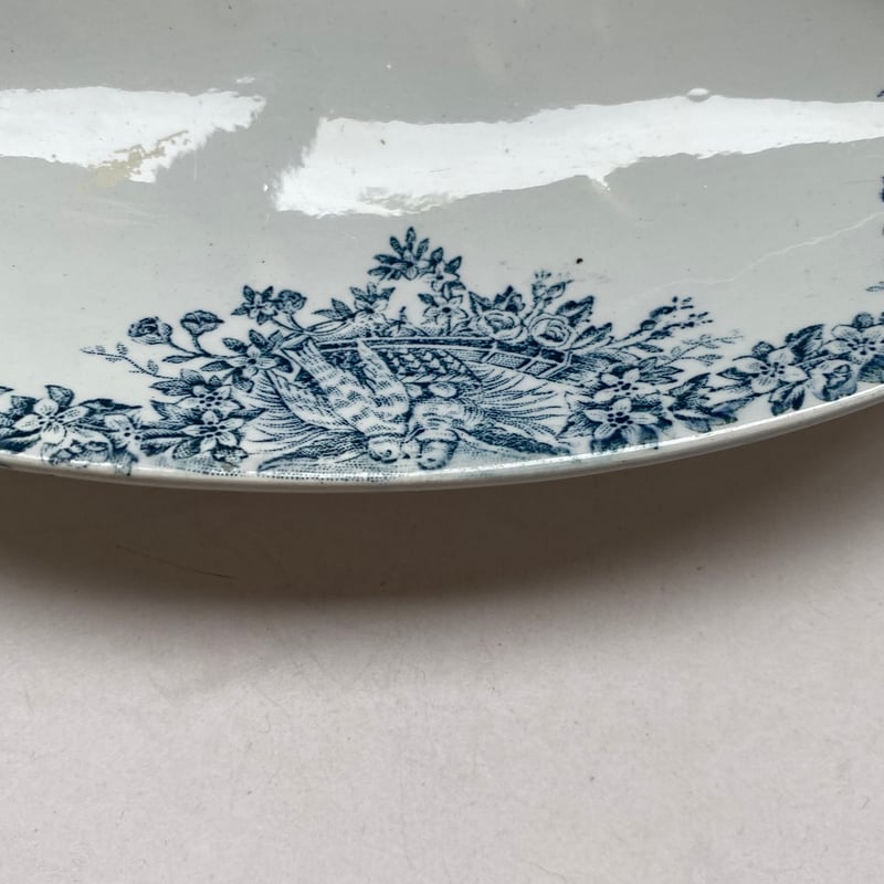 19世紀 ラヴィエ 楕円形 鳥のつがい柄 | campagne à paris vintage