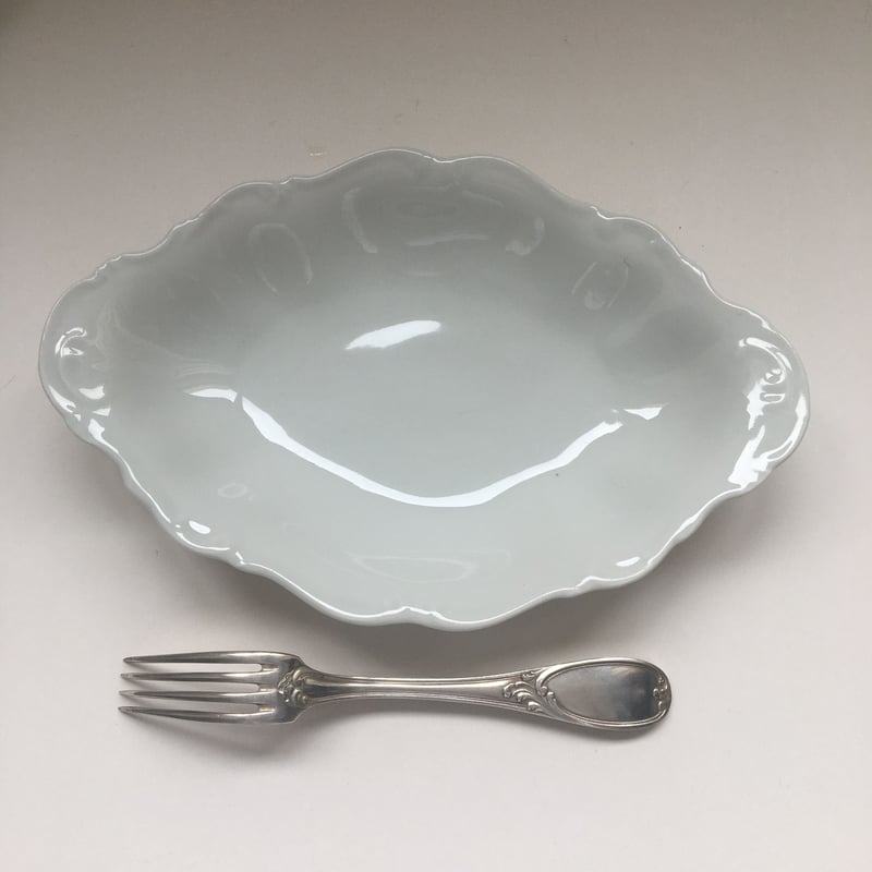 1950年代 リモージュ ロザンジュ・プレート レリーフ 白磁 Aランク