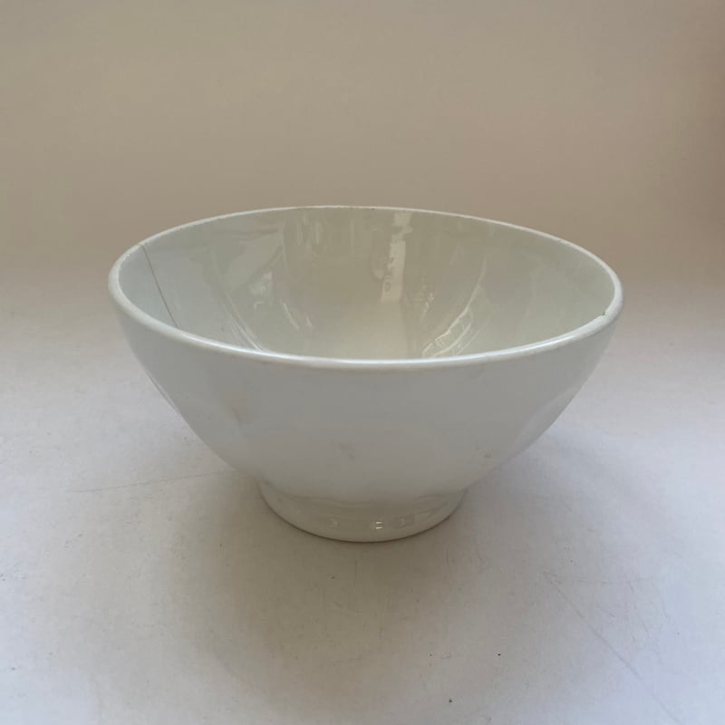 20世紀後半 カフェオレボウル 白陶器 面取り 2点セット | campagne à