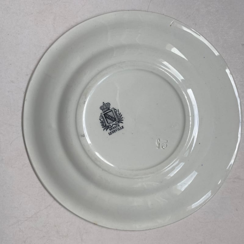 19世紀後半 リュネヴィル ラ・マリン おしゃべりなお皿 デザート