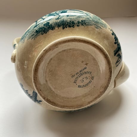 19世紀後半　ロンシャン　サマリテーヌ　ティエール(蓋なし)　　田舎の風景柄