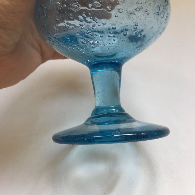 気泡入りガラス花瓶、ワインク-ラ- 気泡入りガラス花瓶、ワインク-ラ-