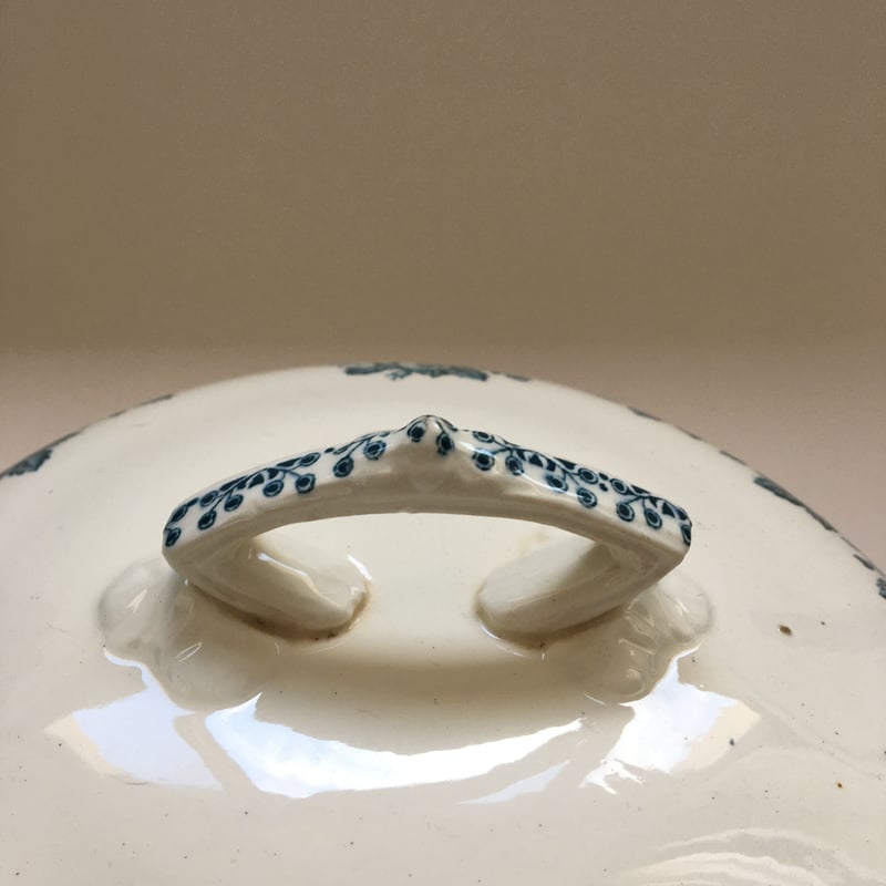 サンタマン窯 野バラ模様 エタブリスマン・デブレイ グアドループ スーピエール サンタマン窯 野バラ模様 エタブリスマン・デブレイ グアドループ スー