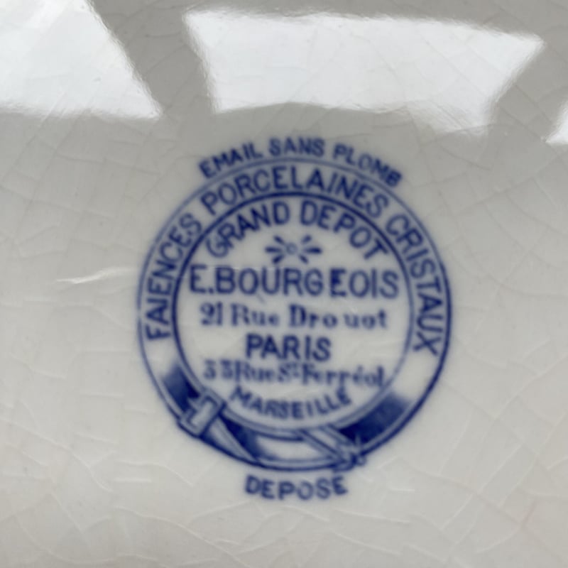 19世紀後半 エミール・ブルジョワ グラン・デポ ディナー・プレート